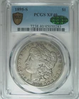 1895-S MORGAN SILVER DOLLAR~PCGS CERTIFIED XF40 CAC~LOW MINTAGE KEY DATE   *
