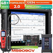 Autel MaxiSys MS909CV 2025 Top Heavy Duty Truck Scanner for Semi Commercial Cars