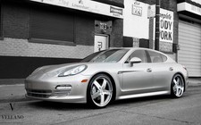 Cars Porsche Panamera Grey Germany Vellano Wheels Art Print Poster 11x17