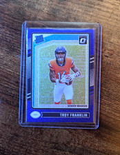 2024 Panini Optic - Rated Rookie Troy Franklin #294 Blue Glitter Prizm (RC)