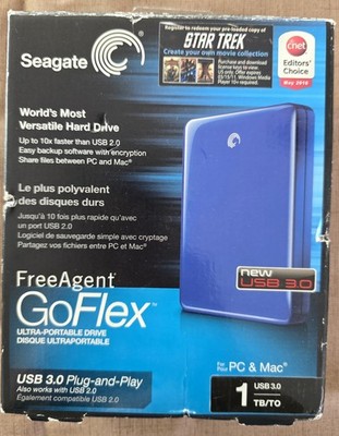 1TB Seagate Free Agent GoFlex Hard Drive 1 TB, USB 3.0 PC or Mac