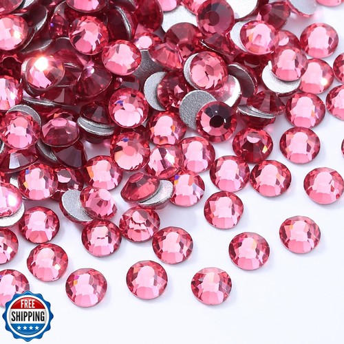 Meibite Rose Strass Flatback, Strass in Vetro per Nail Art e Artigianato,