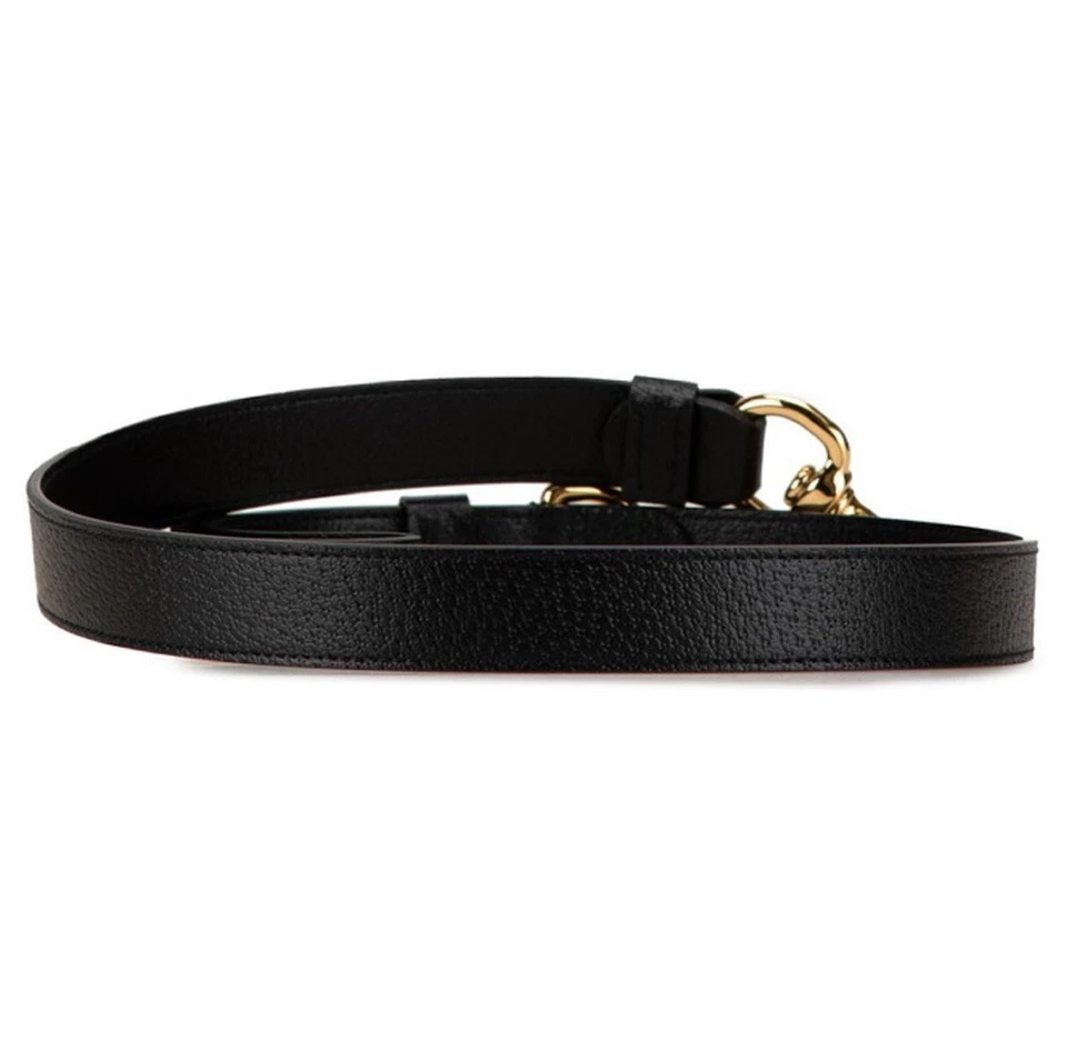 GUCCI GG Demetra Dog Pet Leash Lead 100cm Length 20mm Width Black & Gold BNWT - Image 4 of 4