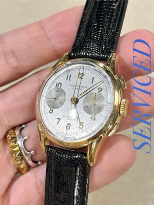 SERVICED Chronograph Suisse 40's Landeron 48 Vintage Chrono Chronograph