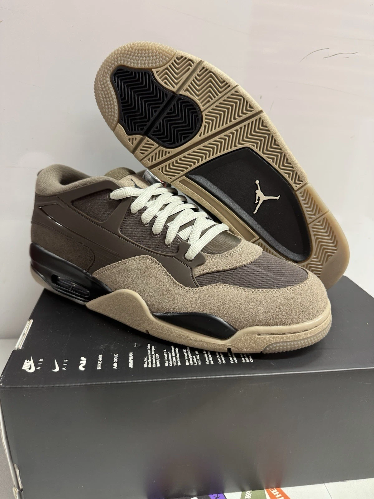 Jordan Air Jordan 4 RM Sneakers Ironstone/Brown FQ7939 022 Men’s Size 12 🔥