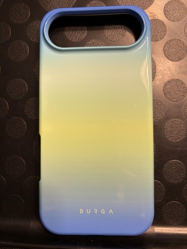 BURGA Gradient Glossy Hard Cover Case Blue Yellow Green for iPhone 17 Air