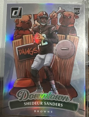 2025 Donruss Optic No. 17 Oversized  Downtown  Shader Sanders Rookie Card