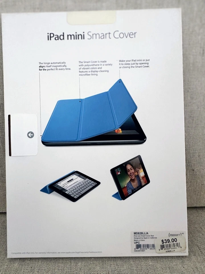 Apple iPad Mini Smart Cover MD963LL/A Pink - New - 1st/2nd/3rd Gen - Image 2 of 2