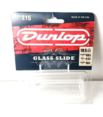 Dunlop 215 Glass Slide 10.5 Ring Size 4.5mm Wall New in Package