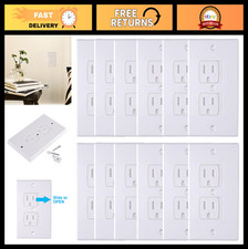 12 Pack Baby Safety Outlet Covers - Self Closing Wall Socket Plugs for Child Pro
