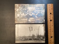 2 IL RPPC Postcards 1914 Belleville Centennial Schooner & Stove Works Employees