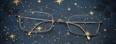 Vtg Lunor XX Telescopic Eyeglasses Gold Silver Frames Repair Needed