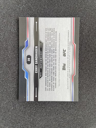 2025 Topps Chrome UFC Sapphire Cory Sandhagen #28 - Picture 2 of 2