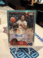 Aden Holloway 2023 Topps Chrome All American #CA-AH Aqua Refractor /99 AUTO