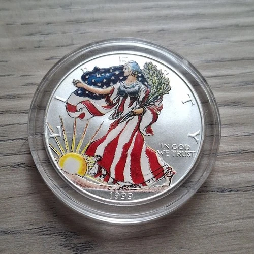 1999 - 1 oz Fine Silver American Eagle Walking Liberty dollar U.S. Mint