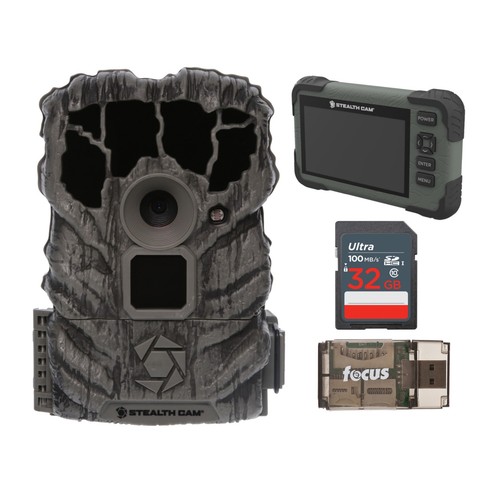 Stealth Cam Browtine 14MP Trail Camera with Video with SD and Accessories - 第 1/9 張圖片