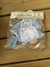 THE MUFFY BEAR COLLECTION VANDERBEAR WEAR OUTFIT CLOTHING FASHION BLUE DRESS