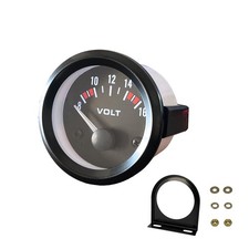 2" 52MM Universal LED Electrical Car Voltmeter 8 16V Voltage Gauge Meter 12V