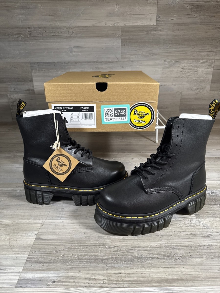 Dr Martens Audrick 8-Eye Boots Nappa Lux Quad Neoteric Black