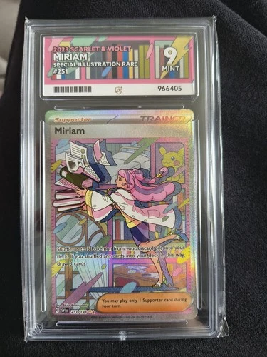 Pokémon TCG Miriam Scarlet & Violet Holo Card 251/198 SIR ACE 9 NM