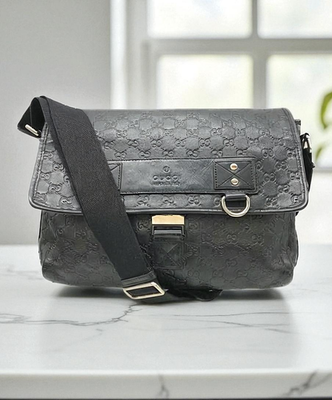 Authentic Gucci Gucci Sima Gucci Shima Shoulder Bag 246067 Black