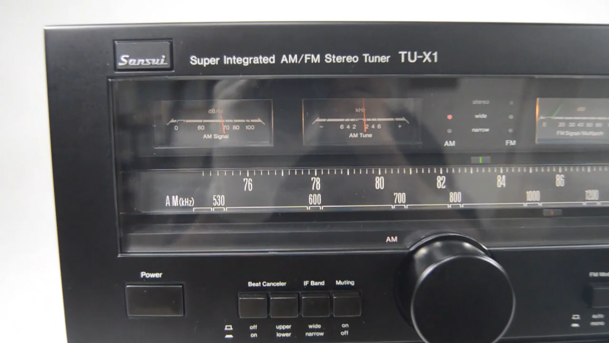 Sansui TU-X1 Super Integrated AM/FM Stereo Tuner Working Excellent