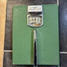 Vintage Health O Meter Green Bathroom Scale 300 lb Retro MCM