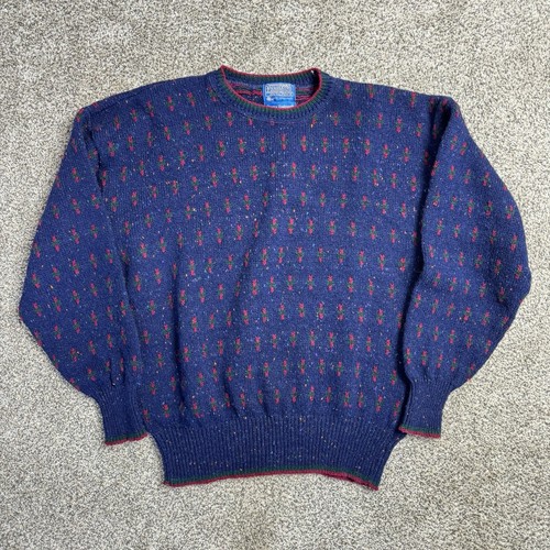 Pendleton Country Traditionals Sweater Men's Large 100% Wool Vintage USA Made - Picture 1 of 6