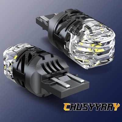7443 Switchback White+Amber Front Turn Signal Light LED Bulbs For Nissan Altima