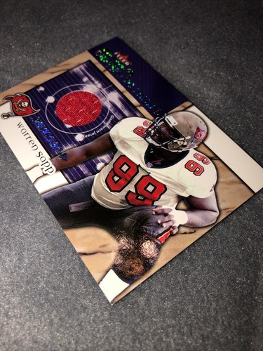 2002 Fleer Maximum Dressed to Thrill Jersey Warren Sapp Game Nice! - Picture 10 of 20