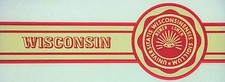 Original Vintage University Of Wisconsin Iron On Transfer