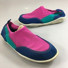 Pro Spirit Womens 8 Blue Pink Teal Water Shoes Made in USA