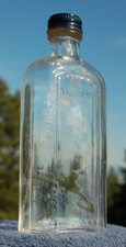 TAYLOR & WILLIAMS small WHISKEY flask LOUISVILLE KENTUCKY Yellowstone Falls
