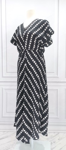 Neu Wanssy Damen kurzarm lang Kleid schwarz Größe M 503-2465 - Bild 3 von 4