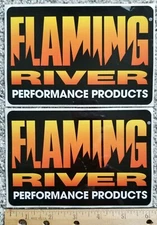 2 FLAMING RIVER PERFORMANCE PRODUCTS DECALS/STICKERS-FREE SHIPPING
