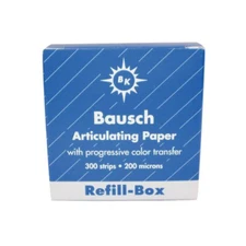 Bausch BK1001 Articulating Paper Strips .008" 200 Microns Blue 300/pk