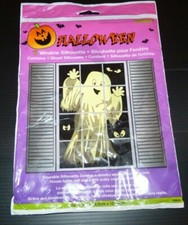 NEW Halloween Ghost Window Silhouette - 1 Decoration - 30" X 48" NEW NWT