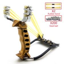 Slingshot CAMUFLAJE Alta Velocidad Potente Catapulta Caza Eslinga Tiro Exterior NUEVO