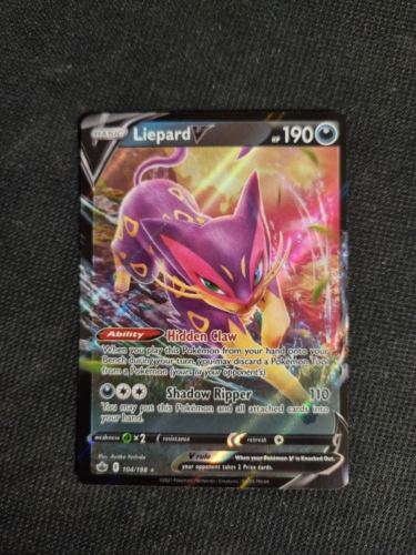 Liepard V 104/198 Chilling Reign Ultra Rare - Pokemon Card TCG - Picture 1 of 2