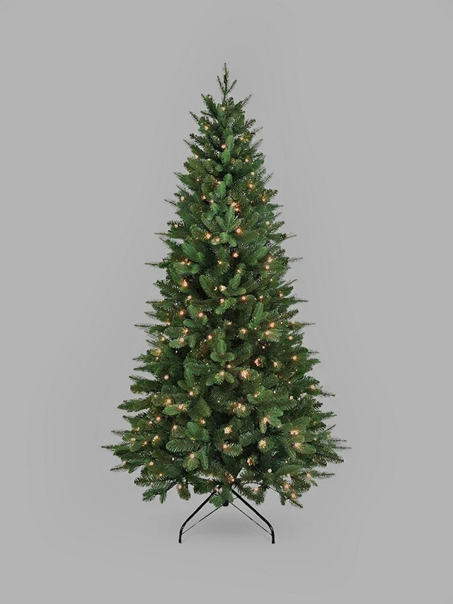 John Lewis Newington Prelit Christmas Tree, 7ft 400 pure White LED