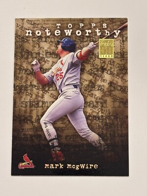 2001 Topps - Noteworthy Mark McGwire #TN1