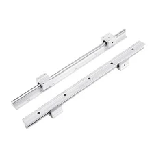 2PCS SBR12-500mm 12MM Linear Bearing Rail Slide Guide Shaft 4Pcs SBR12UU Blocks