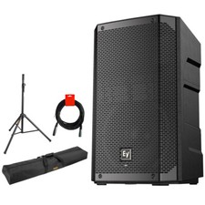 Electro-Voice ELX200-10P 10" Powered Speaker w/ Stands, Stand Bags,  Cables