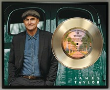 James Taylor Poster Art Metalized Record Music Memorabilia Wall Art