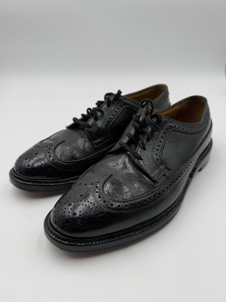 Florsheim KENMOOR Royal Imperial 96624 Blk V-Cleat Oxfords 