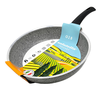 Italian FryingPan Deep Nonstick Premium Aluminum Body 28cm 11  Salutella Tuscany