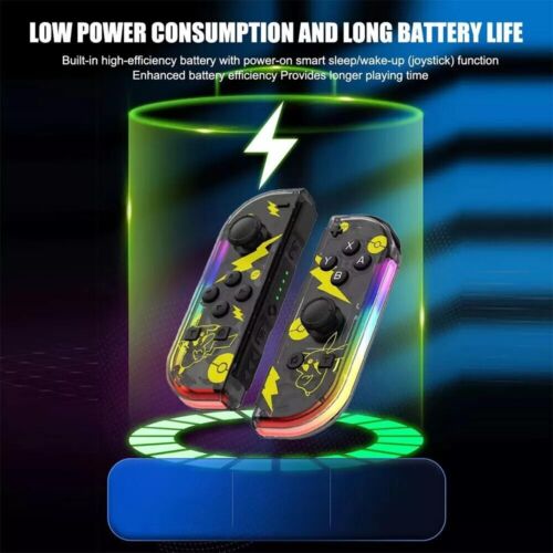 1 Pair Switch Joy Con Controller Left & Right Wireless Pair Gamepad Joypad UK - Picture 5 of 7