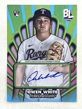 Owen White 2024 Topps Big League Opening Act Auto RC #OAA-OW MLB Texas Rangers