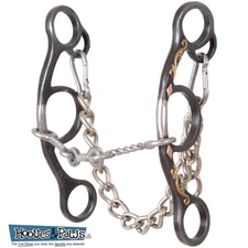 Classic Equine Diamond Short Shank Horse SS Bit Small Twisted Wire Dogbone