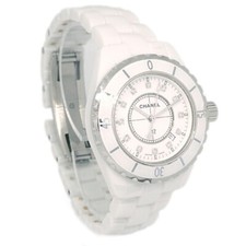 Chanel Ref.H1628 J12 33mm Quartz Watch Ceramic SS Diamond 153220